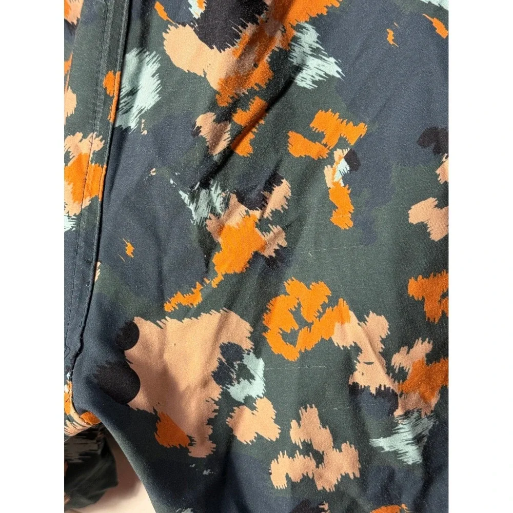 SurfCuz Mens XXXL Swim Trunks‎ Abstract Camo Orange Blue Beach Shorts